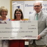 The School Foundation presents $114,006.36 to Florence School District One for 2016-2017 grants